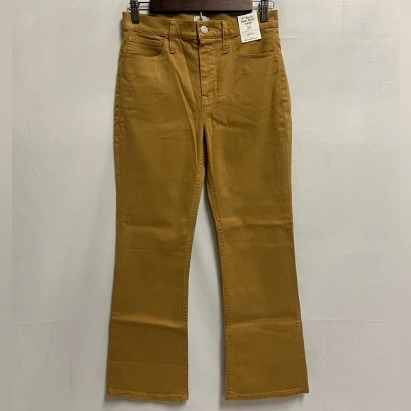 J.Crew Garment-dyed demi-boot crop pant in Honey Brown Size 26 NWT - Picture 3 of 10